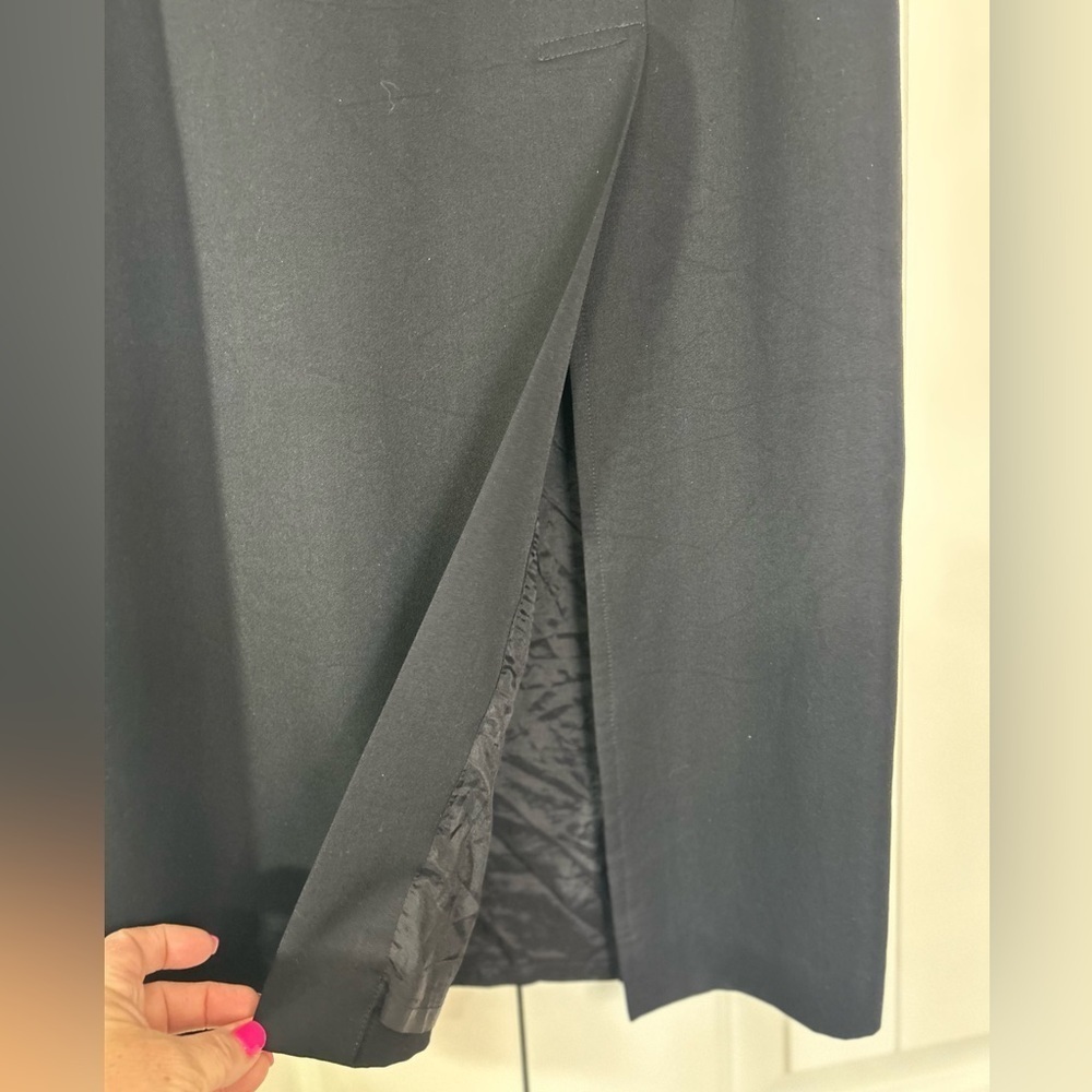 Talbots Fully Lined Black Midi Skirt. Size 14. #Career #professional #minimalist - Picture 2 of 7